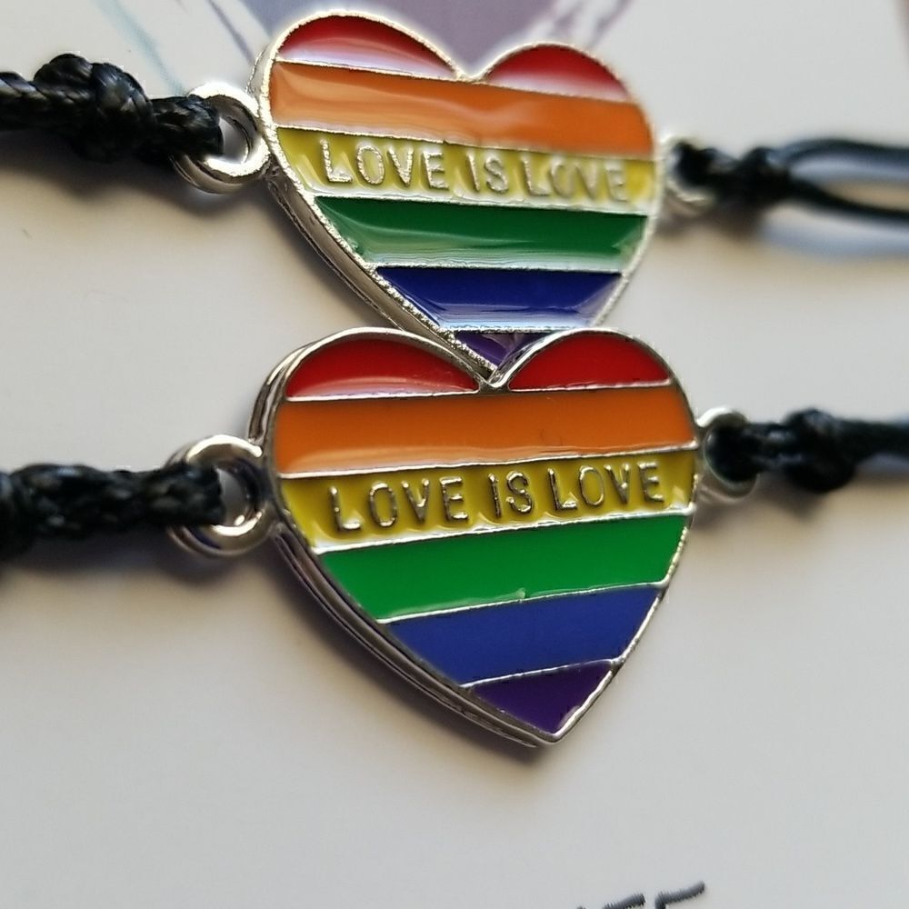 PRIDE rainbow couples bracelets - Picture 6 of 7